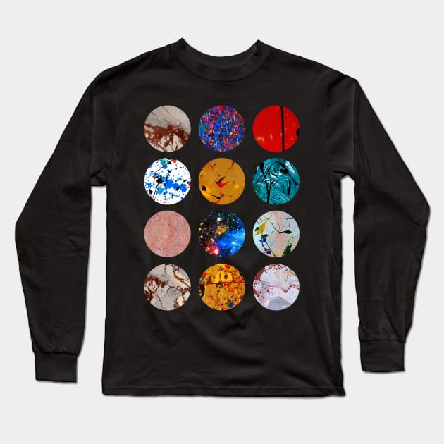 Pattern Circles #2A Long Sleeve T-Shirt by headrubble